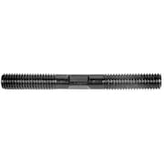 STM Double-End Threaded Stud, 3/4in-10 to 3/4in-10 Thread, 8 in, Medium Carbon Steel, Black Oxide, 4PK 333790